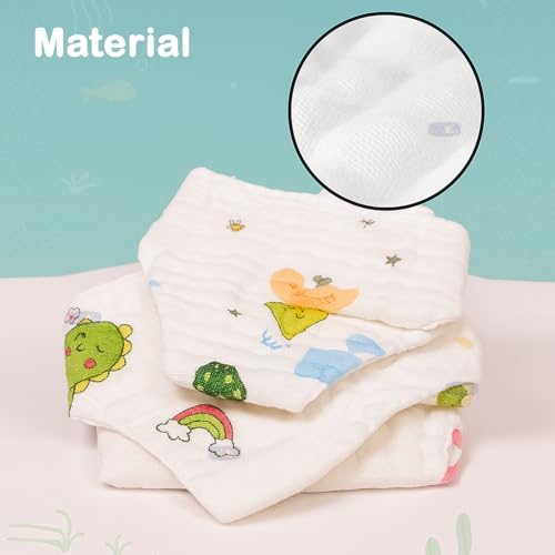 Koochie-Koo Pack of 2 Muslin Langot Diaper for Newborn Baby 500 GSM Reusable & Washable Nappy Pants Soft Cotton Diapers for 4-8 Months Boys Girls Breathable Potty Training Pants Rash-Free Medium Size - Image 5