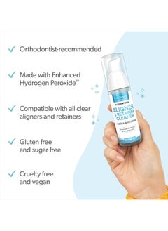 EverSmile AlignerFresh Extra Whitening Aligner & Retainer Cleaning Foam. AlignerFresh Cleaning Foam for Invisalign, ClearCorrect, Essix, Hawley Trays/Aligners. Cleans, Kills Bacteria & Whitens Teeth.  - Image 3
