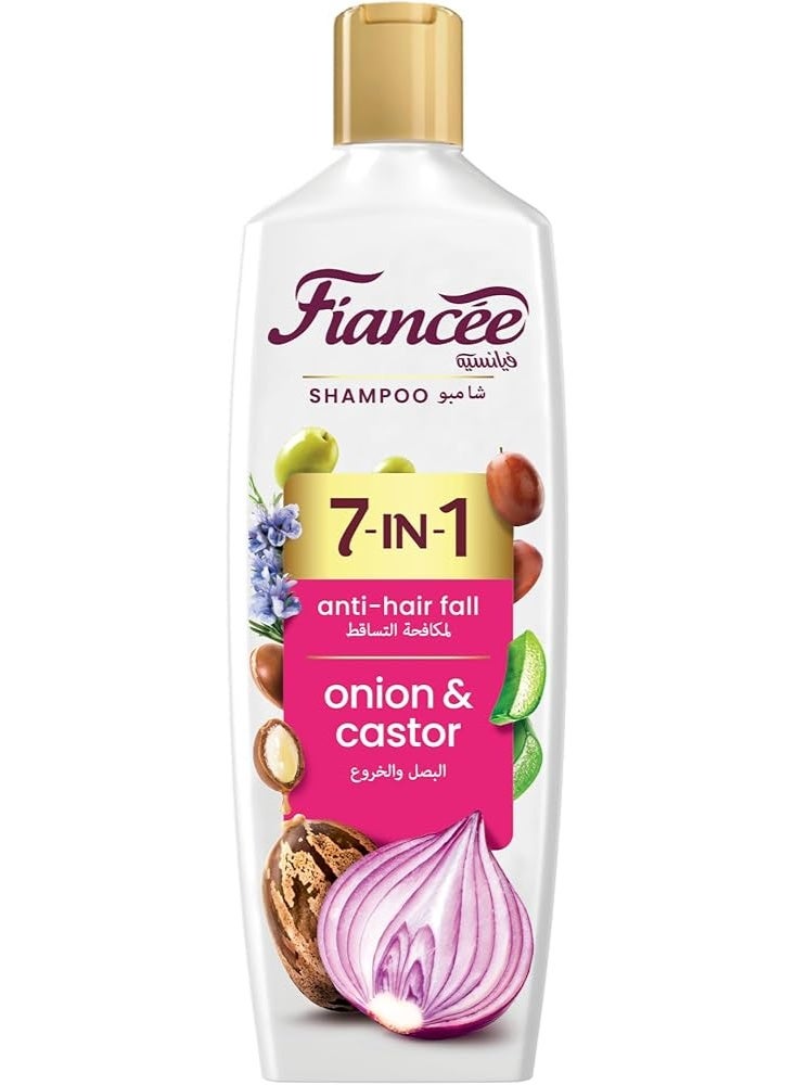 Fiancee Shampoo 7-In-1 Anti-Hair Fall Onion&Castor 340ml