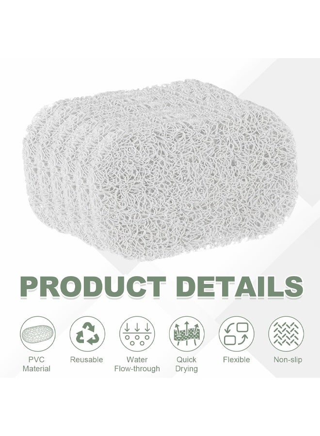 5Pcs White BPA-Free Soap Holder Pads, Soap Lifting Savers for Bathroom Shower Kitchen Travel - Image 3