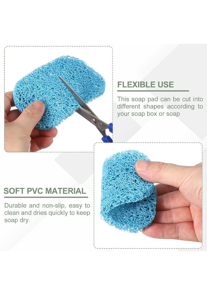 5Pcs White BPA-Free Soap Holder Pads, Soap Lifting Savers for Bathroom Shower Kitchen Travel - Image 4