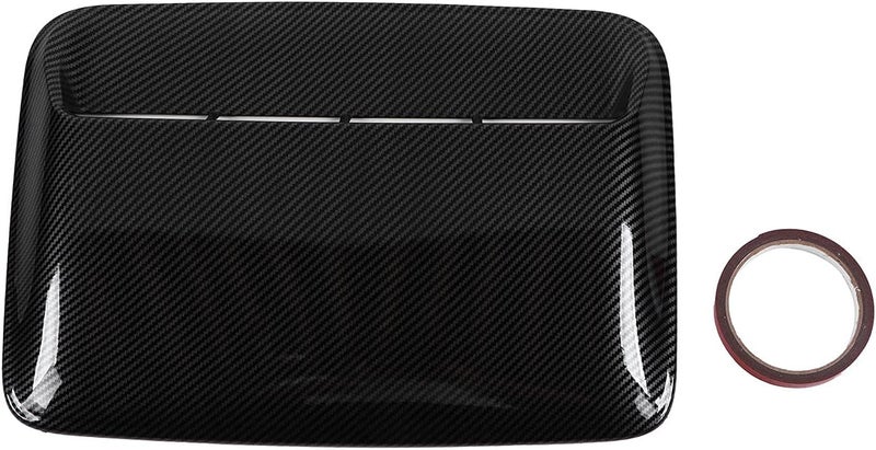 Aramox Bonnet Scoop Cover - ABS Carbon Fiber Hood Scoop Cover for Universal Automobile Modification - Image 1
