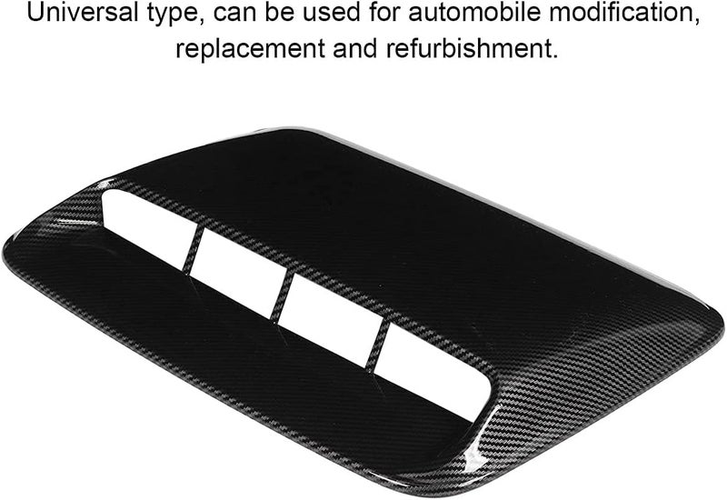 Aramox Bonnet Scoop Cover - ABS Carbon Fiber Hood Scoop Cover for Universal Automobile Modification - Image 4