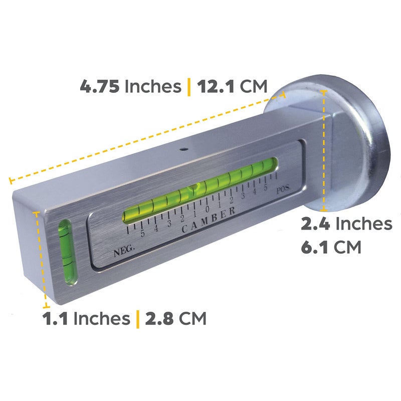Zackman Scientific AutoSolo Caster Camber Gauge Alignment Tool - Magnetic Camber Tool with Caster Adjustments - Universal for Cars, Trucks, and SUVs - Image 5