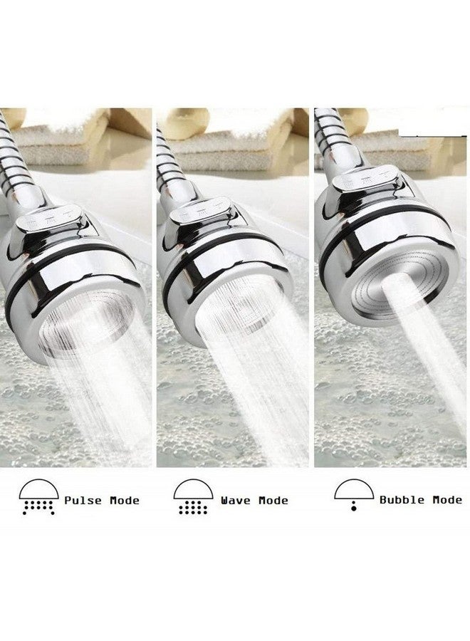 SHIDHMI Tap Extender for Kitchen Sink,360° Rotatable Splash Filter Faucet With 3 Modes,Upto 30% Water Saving,Kitchen Tap Extension,Sink Tap Extension for Kitchen/Bathroom,Silver,Short - Image 4