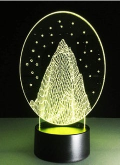 althiqahkey Multicolour Snow Mountain LED Night Light Novelty Bulbing 3D Rgb Illusion Gradient Art Mood Lamp Visual Office Decor Birthday Gifts For Parties Art  - Image 2