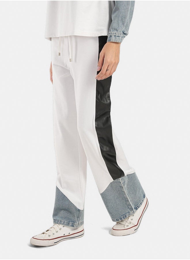 Clue Lounge Pants with Different Fabrics  - Image 2