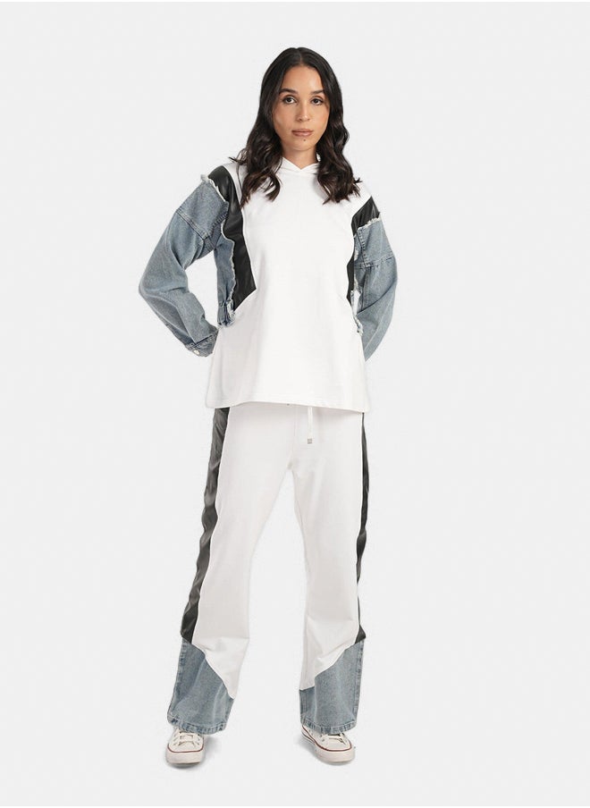 Clue Lounge Pants with Different Fabrics  - Image 3