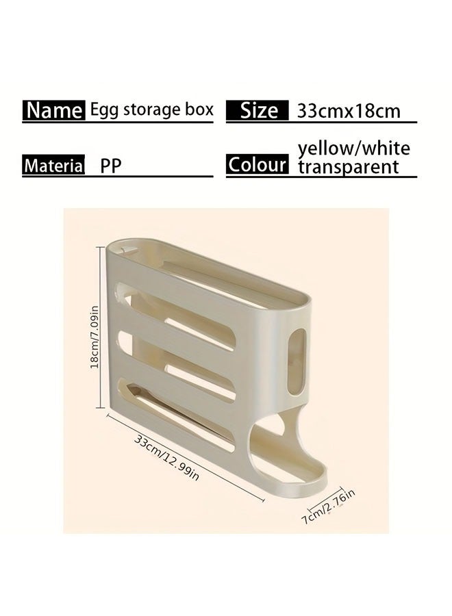 HOMESTAR Egg Holder for Fridge, Automatic Rolling Egg Dispenser for Refrigerator, Countertop, Kitchen - Space-saving Egg Roller/Organizer/Storage/Container/Tray for Fridge - Image 5
