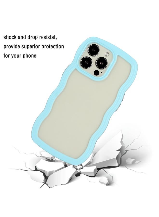 S-TOP Case For iPhone 14 Pro Max Candy Color Wave TPU Clear PC Phone Case - Image 3