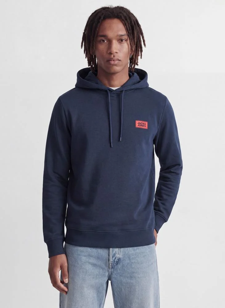 Casual Logo Zip Hoodie