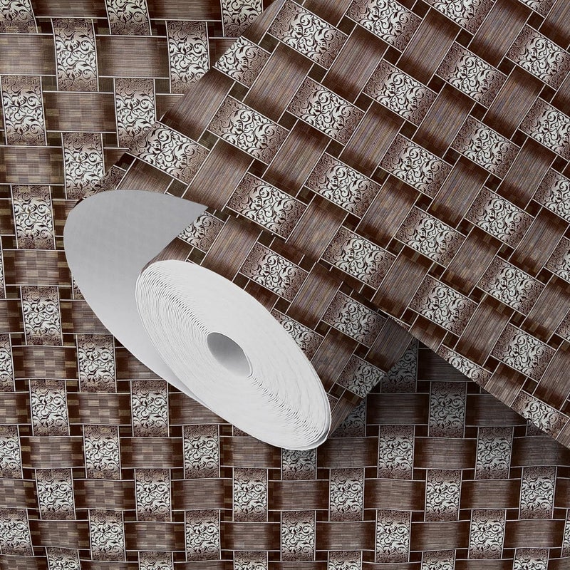 Vocal Store Anti-Slip Kitchen Cabinet Drawer Shelf Mat Liner Sheets Textured Multipurpose 5 Meter Roll, Brown - CDOJ9-P03-5M - Image 3