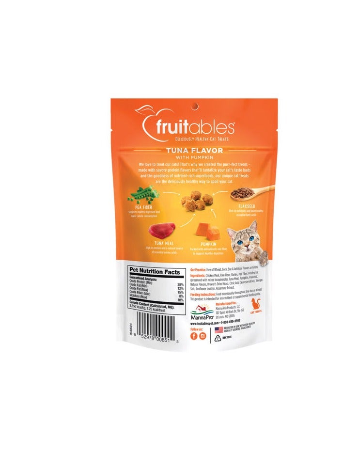 Fruitables Tuna Flavor with Pumpkin Cat Treats 70g - Image 2