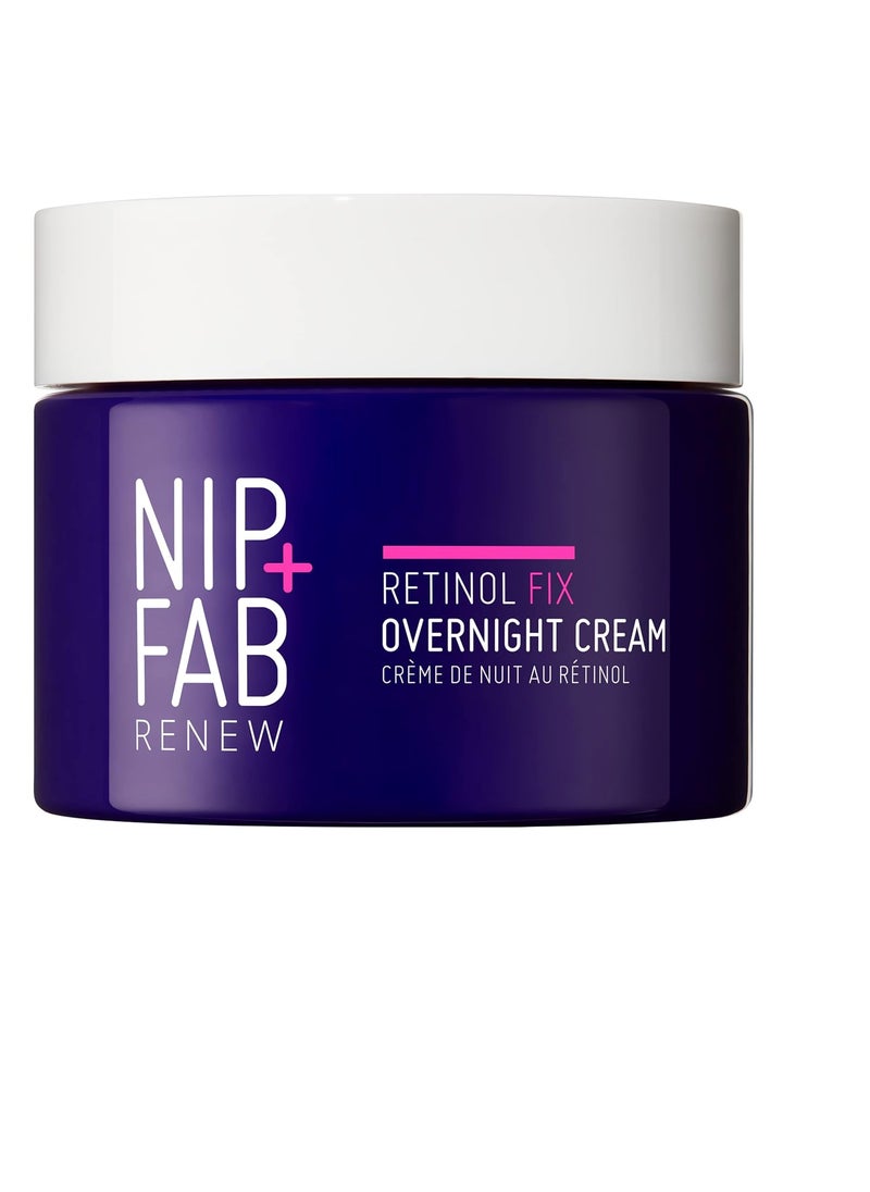 NIP+FAB - NipFab Retinol Fix 3 Overnight Cream  Advanced YouthBoosting Formula for Renewed Skin and Fine Line Reduction  Encapsulated Pure Retinol  AntiAgeing Regeneration  Sebum Regulation - Image 1