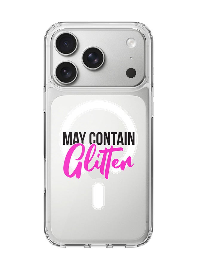 Stylizedd Classic Clear MagSafe Case for iPhone 17 Pro , Hybrid Soft Case Flexible Edges Anti Drop TPU PC Gel Thin Transparent Cover [ Designed for iPhone 17 Pro ] - May contain Glitter