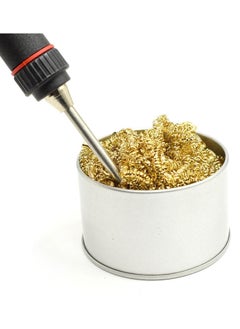 Rubik Soldering Iron Tip Cleaner Brass Wire with Stainless Steel Base (No Water Needed)  - Image 1