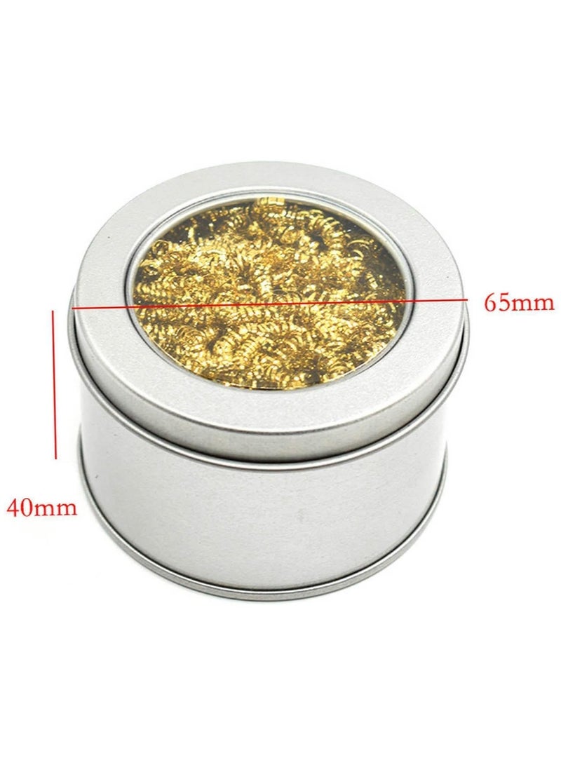 Rubik Soldering Iron Tip Cleaner Brass Wire with Stainless Steel Base (No Water Needed) - Image 4