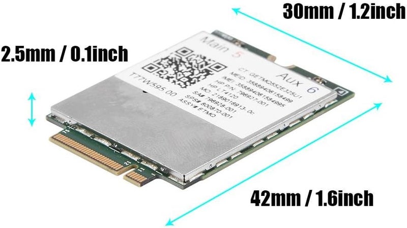 كلاراكو وحدة مودم M.2 بتقنية 4G WWAN، متوافقة مع HP LT4120 و Snapdragon X5 LTE T77W595 796928-001، بسرعة 150 ميجابت في الثانية - Image 5
