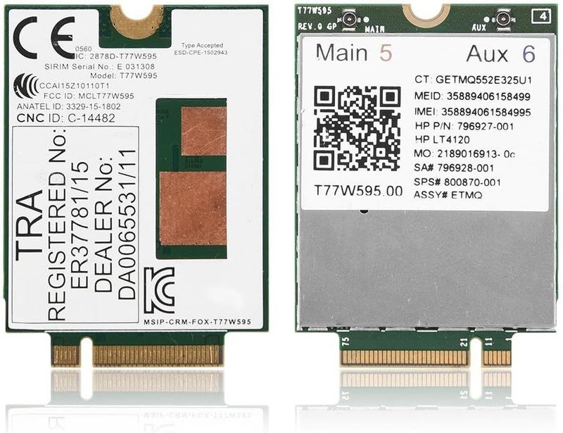 كلاراكو وحدة مودم M.2 بتقنية 4G WWAN، متوافقة مع HP LT4120 و Snapdragon X5 LTE T77W595 796928-001، بسرعة 150 ميجابت في الثانية - Image 1