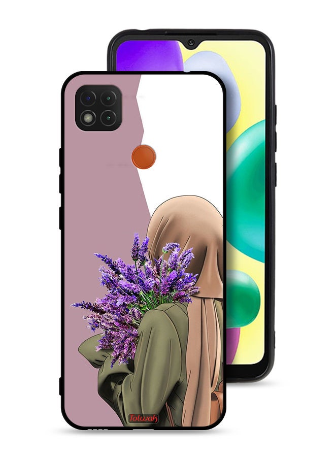 Tolwak غطاء حماية لهاتف شاومي ريدمي 9C مزين بالزهور - Image 1