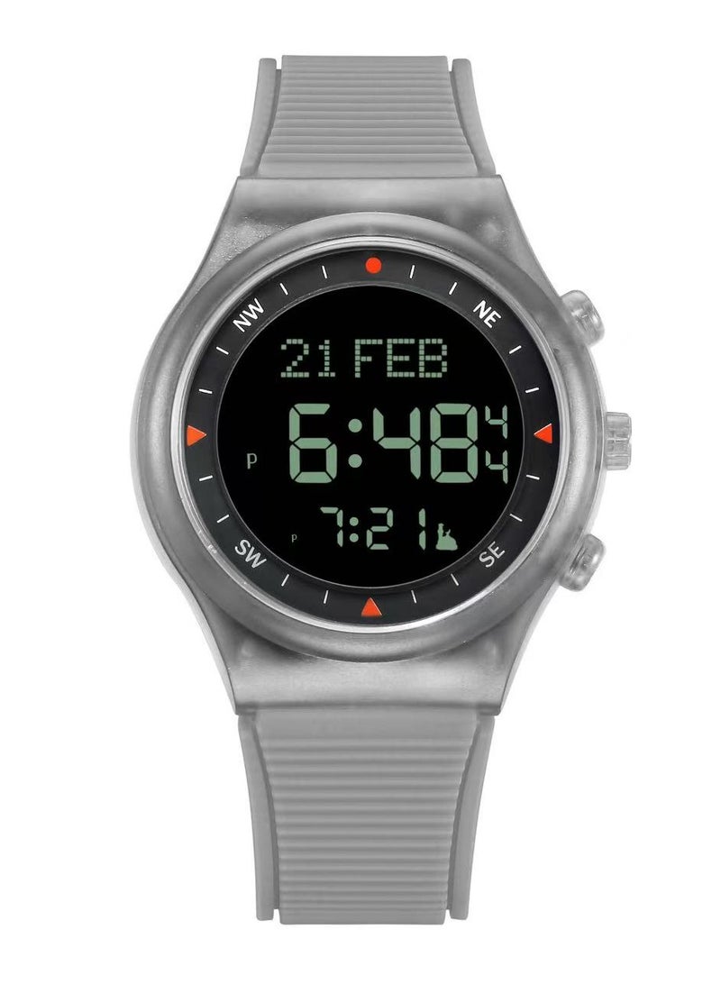 Waterproof Digital Sports Watch for Men and Women, Multifunctional Outdoor Wristwatch with Stopwatch, Luminous Display and Durable Rubber Strap - Image 1