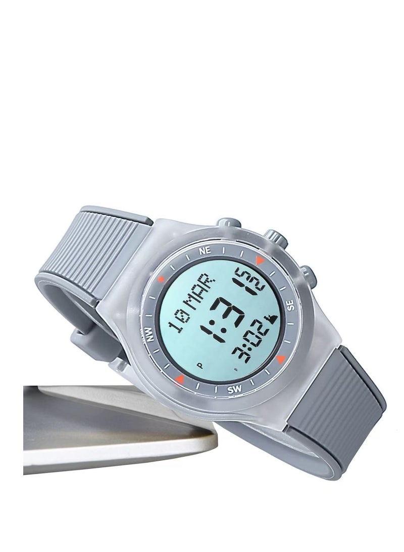 Waterproof Digital Sports Watch for Men and Women, Multifunctional Outdoor Wristwatch with Stopwatch, Luminous Display and Durable Rubber Strap - Image 2