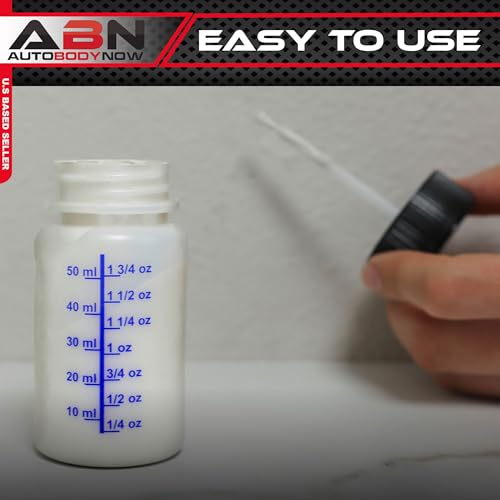 ABN Auto Paint Touch Up Bottles - 6pk Empty Paint Bottles with Brush Applicator and Mixing Marble, 2 Oz Bottles - Image 4