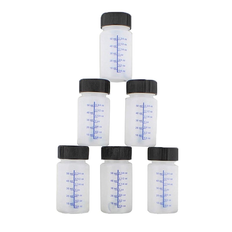 ABN Auto Paint Touch Up Bottles - 6pk Empty Paint Bottles with Brush Applicator and Mixing Marble, 2 Oz Bottles - Image 5