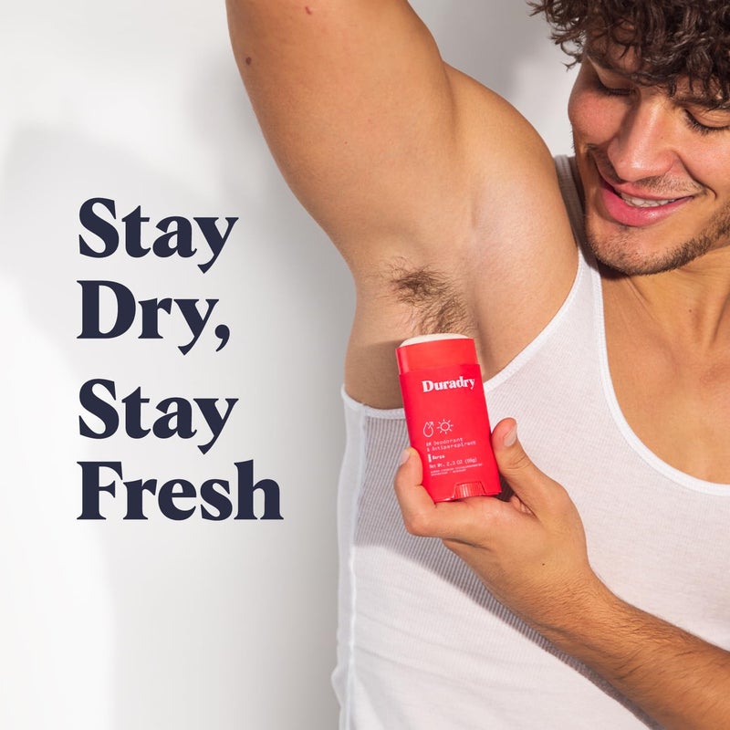 duradry Clinical-Strength Antiperspirant Deodorant for Women and Men - Clean formula with Natural Ingredients, Odor, and Excessive Sweat protection for Armpits - Variety Set (Pack of 3) - Image 2