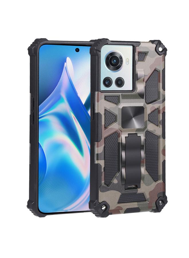 S-TOP Case For OnePlus Ace 5G Camouflage Armor Kickstand TPU + PC Magnetic Phone Case - Image 1