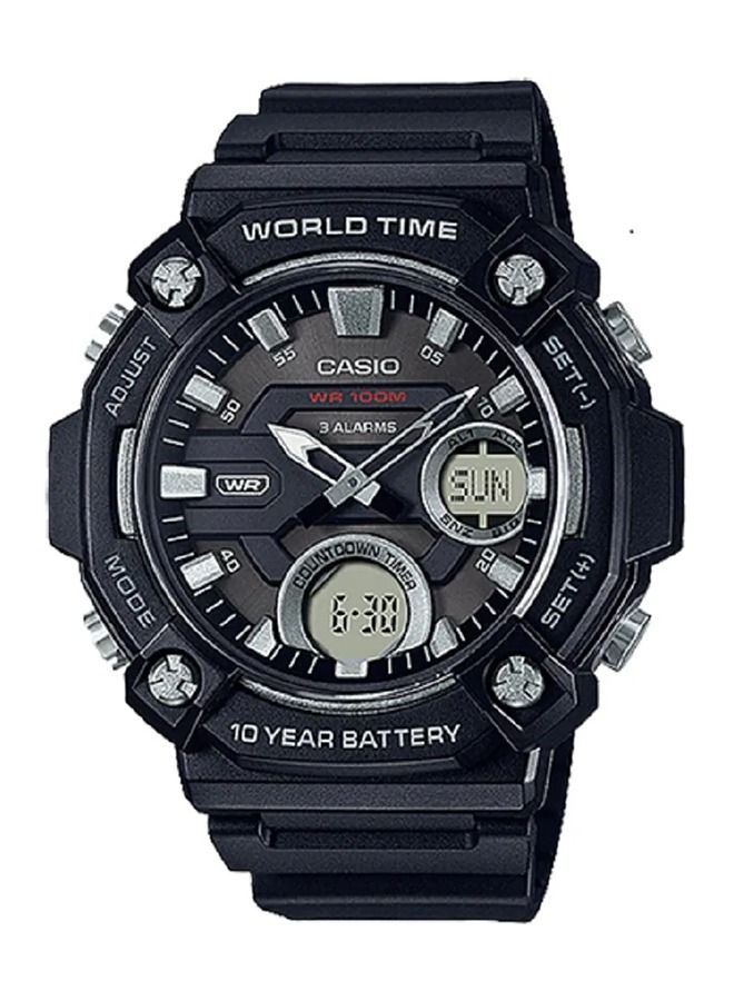 CASIO Resin Analog+Digital Wrist Watch AEQ-120W-1AVDF - Image 1