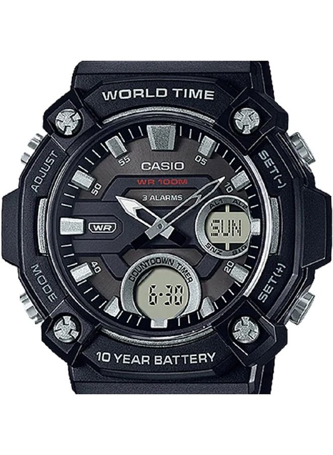 CASIO Resin Analog+Digital Wrist Watch AEQ-120W-1AVDF - Image 3