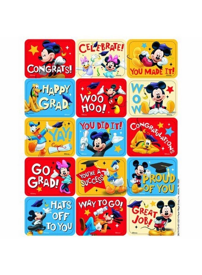 EUREKA Mickey Graduation Success Stickers - Image 1