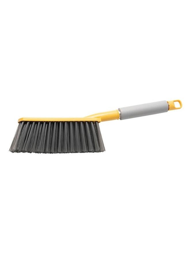 NIBEMINENT - Bed Sweeping Brush Soft Bristle Gentle Sofa Brush with Long Handle Hand Broom Dusting Brush for Bedroom Yellow - Image 1
