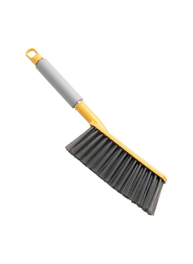NIBEMINENT - Bed Sweeping Brush Soft Bristle Gentle Sofa Brush with Long Handle Hand Broom Dusting Brush for Bedroom Yellow - Image 1