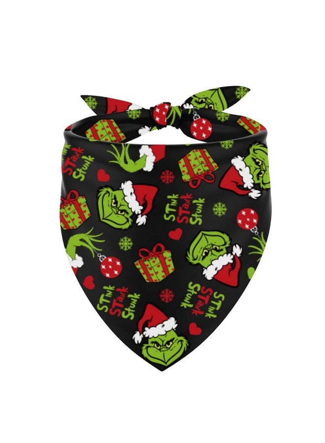 Pudodo Christmas Dog Bandana Merry Christmas Triangle Bibs Dog Scarf Adjustable Accessories for Small Medium Dogs Cats Pets - Image 1