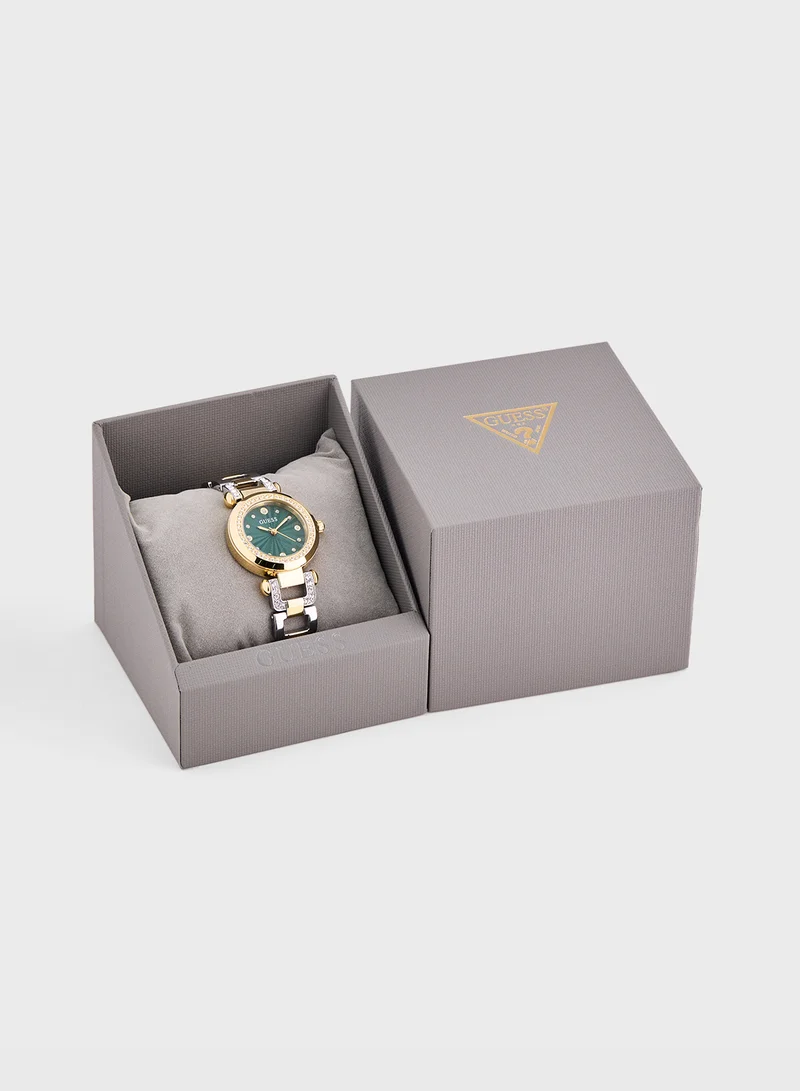 جس Ginger Steel Strap Analog Watch