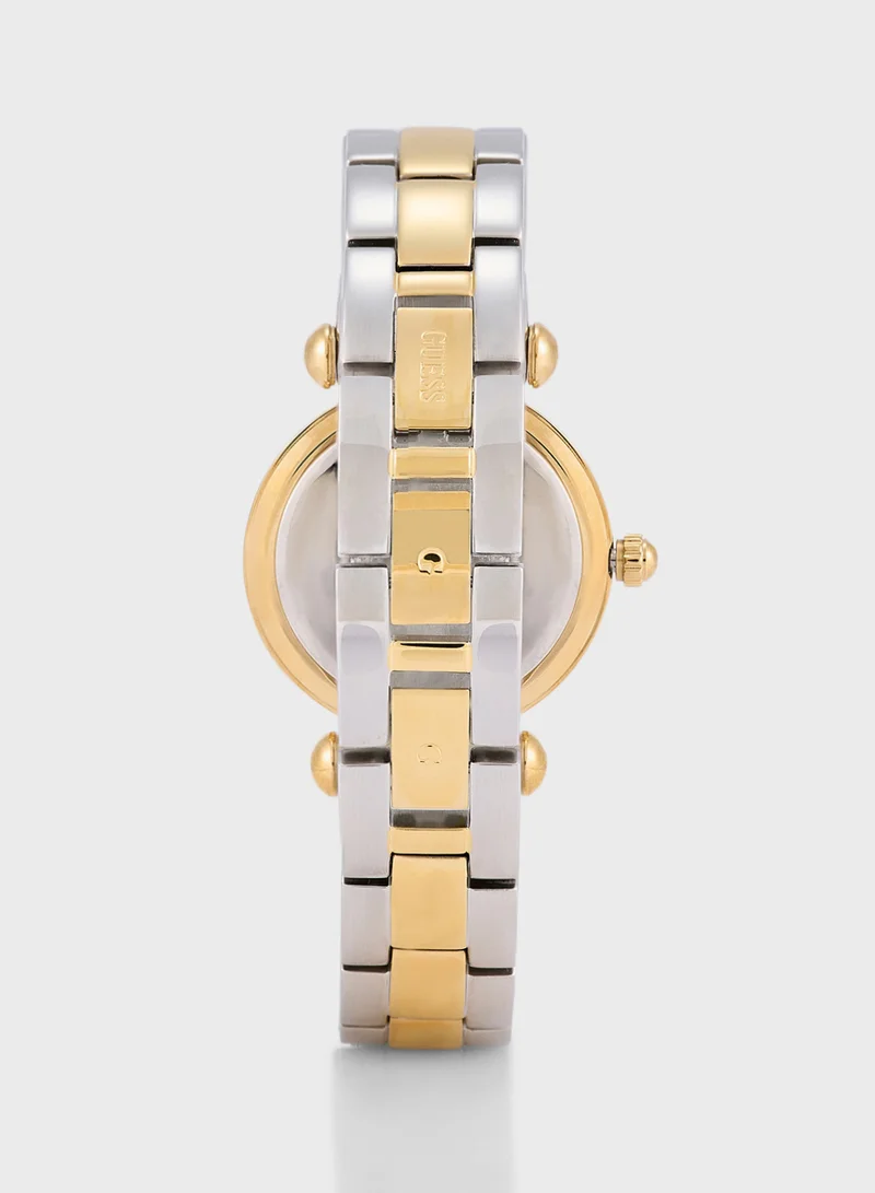 جس Ginger Steel Strap Analog Watch