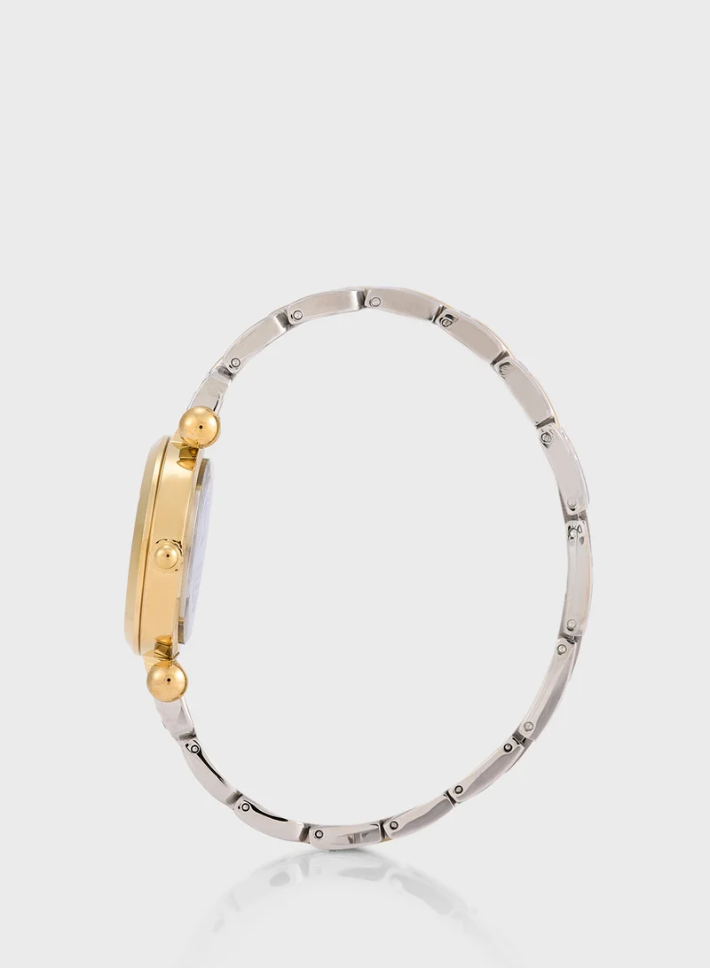 جس Ginger Steel Strap Analog Watch