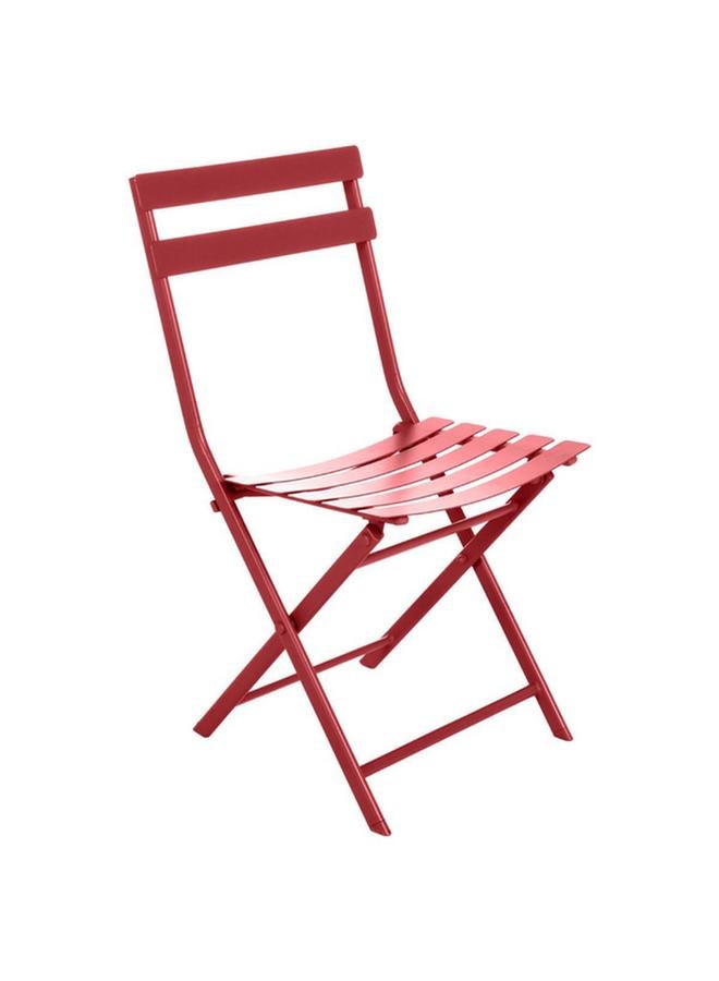 Greensboro Pliable Epoxy Treated Steel Foldable Chair Red Currant 107627 - Image 1