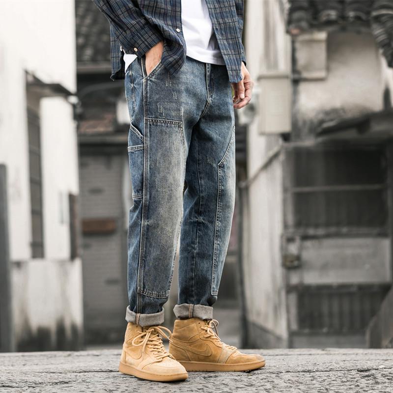 Unisex Casual Daily Denim Jeans - Image 2
