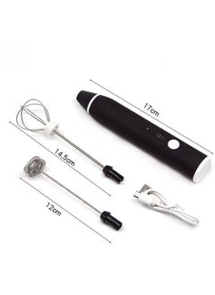 Generic 3-Piece Electric Milk Frother And Whisk Set Multicolour  - Image 3