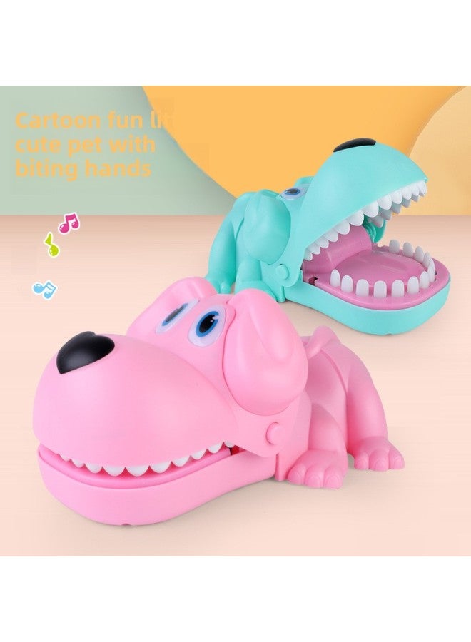 Loquat Children's Electric Funny Toys With Sound Effect Light Bite Hand Big Cute Dog Toys-Color:Electric Hand-biting Cute Dog-pink (chinese Window Box) - Image 2