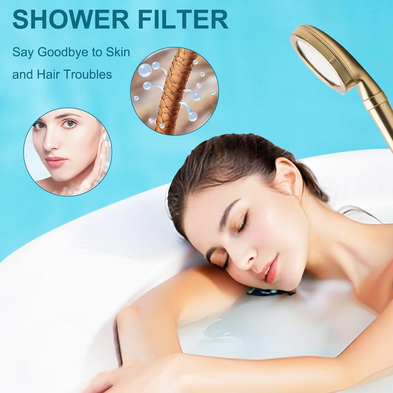 Molgoc Replacement Filter for Showerhead Cartridge,Compatible with ‎Handheld Blu Ionic Showerhead,Multi Stage Shower Filtration for Hard Water,Reduces Chlorine,Fluoride and Harmful Substance.(4Pack) - Image 5