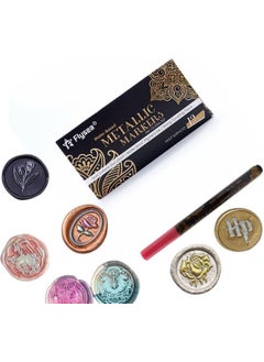 Profisher Sealing Wax Contour Touch Up Paint Pen Metallic 12 Color Options Red  - Image 1