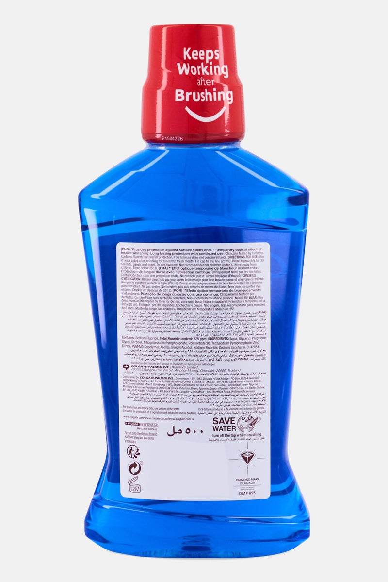 Colgate Optic White Whitening Mouthwash 500ml - Image 2