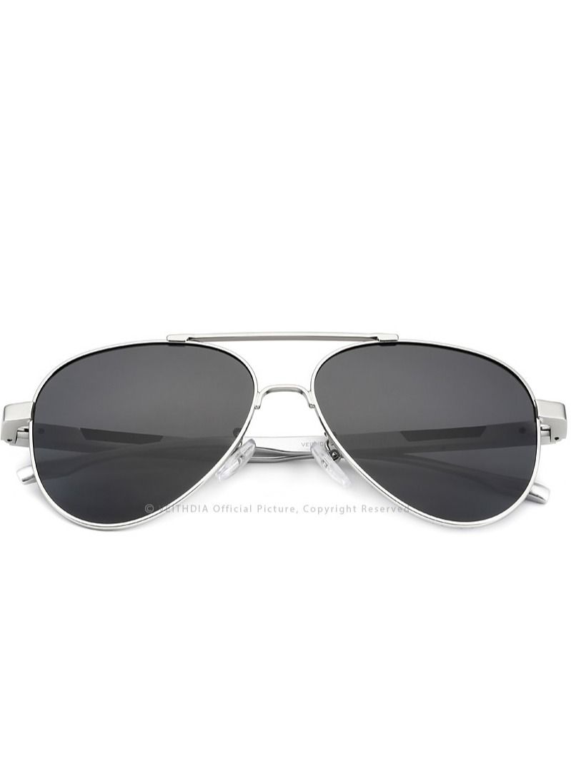 Veithdia Original VEITHDIA Sunglasses for males Polarized UV400 protection With Full Set Sun Protection Category 3 Suitable for driving car Light Weight pilot style For men  - Image 2