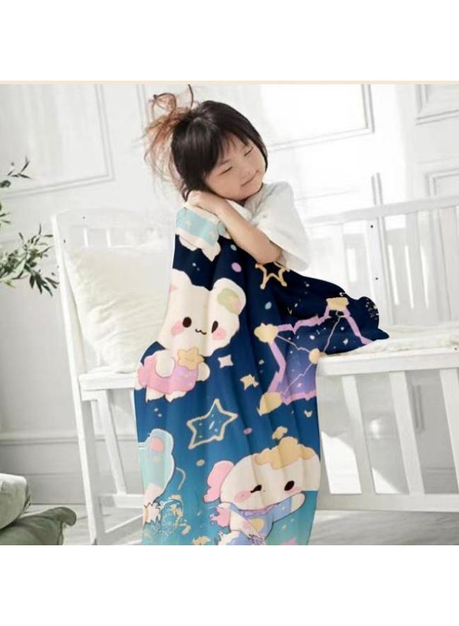 general Children's or student cartoon flannel thin blanket (warm and comfortable, suitable for sleep, games) 100cm*150cm - 506 - Image 4