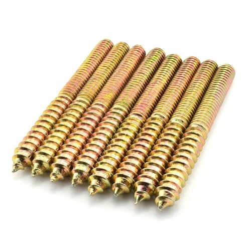 RuiLing 8 Pack 5/16-18 x 3 Inch Hanger Bolts Double Headed Bolts Self-Tapping Screw Inch Hanger Bolts for Furniture - Image 1