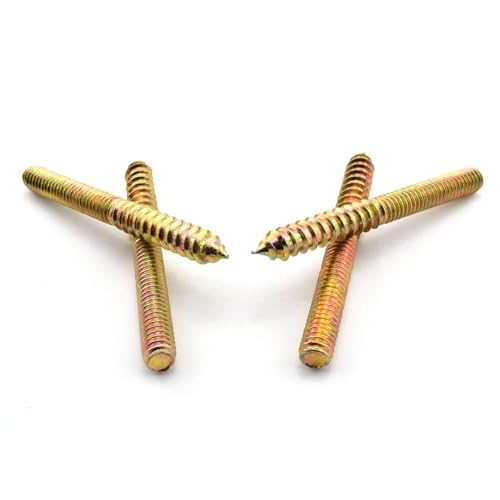 RuiLing 8 Pack 5/16-18 x 3 Inch Hanger Bolts Double Headed Bolts Self-Tapping Screw Inch Hanger Bolts for Furniture - Image 5